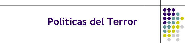 Polticas del Terror