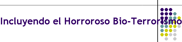 Incluyendo el Horroroso Bio-Terrorismo